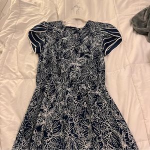 H&M midi dress ✨ navy floral